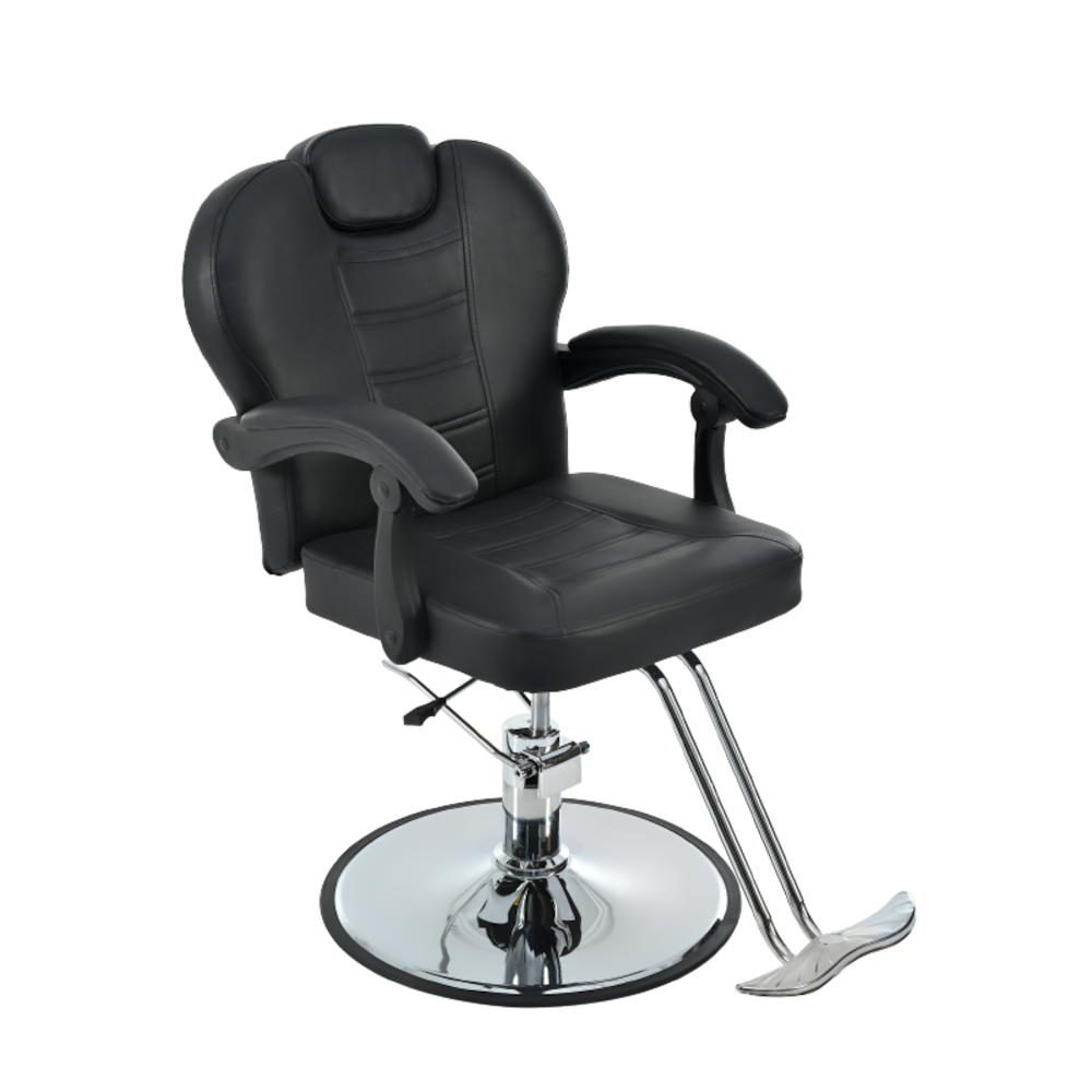 Classic Reclining Barber Chair_4Dock